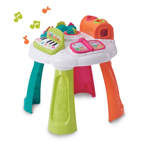 Auby Musicales, Mesa de Actividades Efectos sonoros para Primeros aprendizajes en francés – Puicultura Juegos Infantiles – Juguete bebé 9 Meses en adelante, Multicolor (Auldey FR461541)