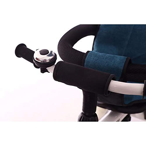 AURALLL Triciclo - Baby Empuje Trike - Una Mano Plegable facilitar su Transporte y Almacenamiento - Kids First Bike - Cochecito de niño - con Sun Canopy, Apto Desde el Nacimiento hasta 6 años,Rojo