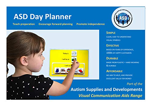 Autism Supplies & Developments - Planificador de Día Visual de Plástico (Inglés)