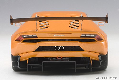 AUTOart – Miniatura de Coche Lamborghini Huracan Super Trofeo 2015 (Escala 1/18, 81558, Orange Borealis