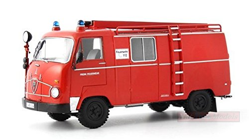 Autocult ATC12000 MAGIRUS Faun F24 LF8 Feuerwehr 1964 1:43 MODELLINO Die Cast Compatible con