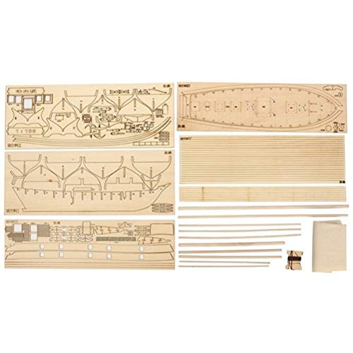 AYily Kit de Nave de velero de Madera, Barcos de navegación de Madera clásica Modelo de Escala Decorat, Buque de Madera Modelo Kits de Barco para niños Adultos