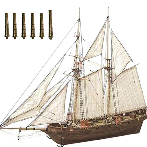 AYily Kit de Nave de velero de Madera, Barcos de navegación de Madera clásica Modelo de Escala Decorat, Buque de Madera Modelo Kits de Barco para niños Adultos