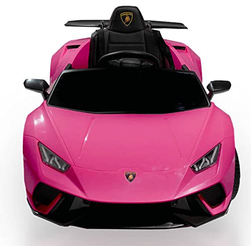 BabyCoches - Coches eléctricos Infantiles para niños Lamborghini Huracan, Batería 12V7Ah, Ruedas Caucho-EVA, Asiento 1 Plaza Acolchado y en Polipiel, Mando Control Remoto, Licencia Oficial