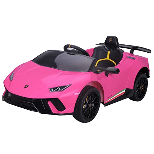 BabyCoches - Coches eléctricos Infantiles para niños Lamborghini Huracan, Batería 12V7Ah, Ruedas Caucho-EVA, Asiento 1 Plaza Acolchado y en Polipiel, Mando Control Remoto, Licencia Oficial