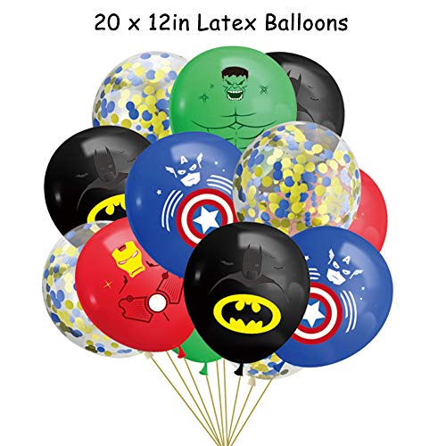 BAIBEI Conjunto de Suministros para la Fiesta, Pancartas,Globos,Adornos de Pastel, Globos de látex, Suministros de Fiesta de cumpleaños Decoración para Suministros para Fiestas Infantiles, 21pcs