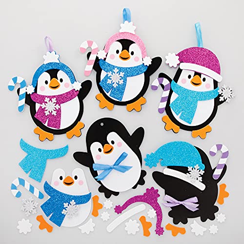 Baker Ross FE788 - Kit de decoración de pingüinos – 8 unidades – Haz tus propias decoraciones para diseñar y exhibir, actividades creativas para niños