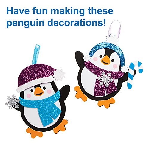 Baker Ross FE788 - Kit de decoración de pingüinos – 8 unidades – Haz tus propias decoraciones para diseñar y exhibir, actividades creativas para niños