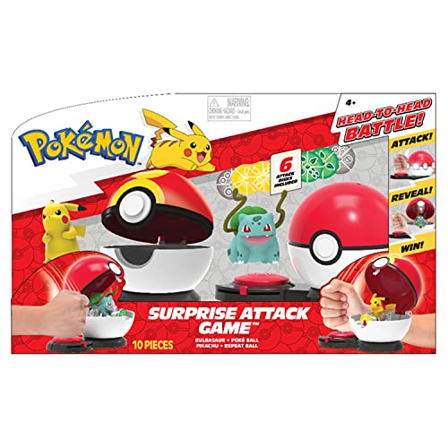 BANDAI- Juguete para niños Ataque Sorpresa de la Pokeball, Multicolor (A2102484)