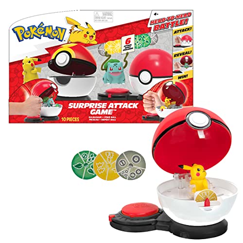 BANDAI- Juguete para niños Ataque Sorpresa de la Pokeball, Multicolor (A2102484)