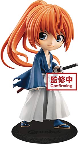 Banpresto - Figura de Rurouni Kenshin Battousai Himura Ver A Q Posket 14 cm BP16499