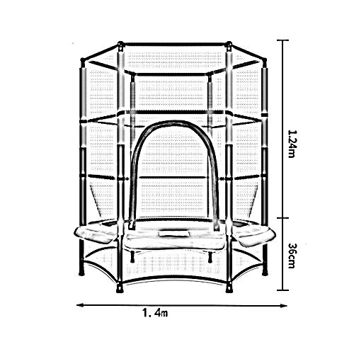 Barandilla de cama HUO Elástica Trampolín para Jardin con Trampolín Infantil Ultrasport Cama Elástica De Jardín Infantil Set Completo-Superficie De Salto