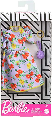 Barbie Conjunto de Vestido de Flores Mattel GHW84 | Moda de Muñeca