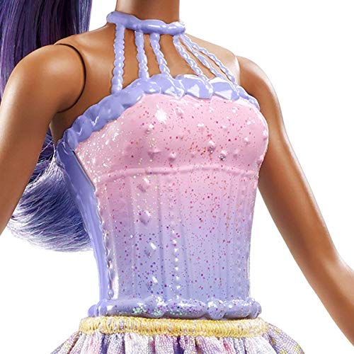 Barbie Dreamtopia- Muñeca Hada lila con accesorios (Mattel FXT02)