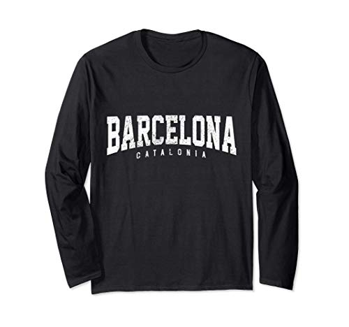 Barcelona España Souvenir Recuerdo Manga Larga