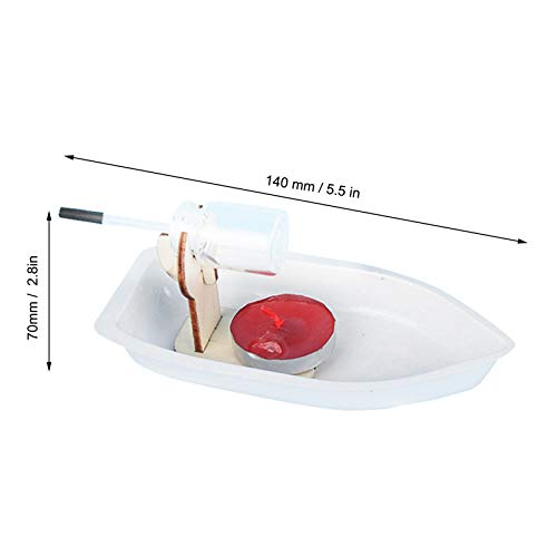 Barco de Vapor Alimentado por Velas, ensamblaje Libre de experimentos de física científica, 4 Juegos de Juguetes de Aprendizaje de Barco de Vapor, para niños y Estudiantes
