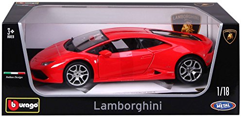 Bburago 15611038R - Maqueta de Lamborghini Huracán LP 610-4, Color Rojo