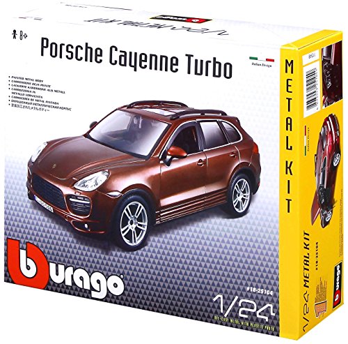 Bburago 437000000 en Porsche Cayenne Turbo Kit Modelo de Juguete, Escala 1:24