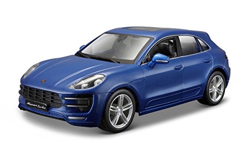 Bburago- Coche Metal Porsche Macan, Color Azul (1821077B)