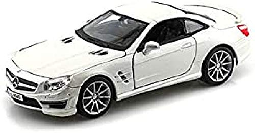 Bburago- Mercedes Benz SL 65 Coche de Juguete, Color Blanco (18-21066W)