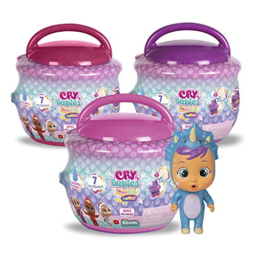 Bebés Llorones Lágrimas Mágicas Fantasy Casita Chupete Mini Muñecas Coleccionables con Purpurina + Casita Dorada Mini Bebé Llorón Sorpresa Coleccionable con Lágrimas Y Accesorios Dorado