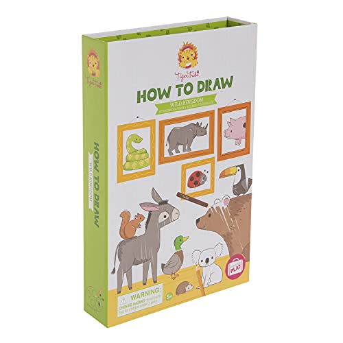 Bertoy 3760227 Tiger Tribe How to Draw Set, Wild Kingdom Arts and Crafts Kit