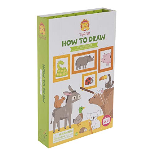 Bertoy 3760227 Tiger Tribe How to Draw Set, Wild Kingdom Arts and Crafts Kit