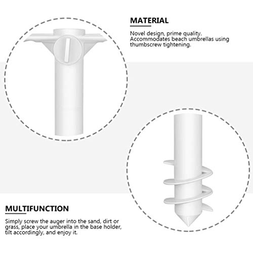 BESPORTBLE Sombrilla de Playa de Anclaje de Arena Soporte de Sombrilla de Playa Juego de Sombrilla Universal Soporte de Base de Espiga de Tierra
