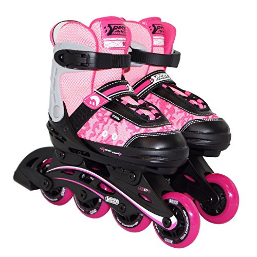 Best Sporting- Patines en línea para niños Abec 5, Color rosa y negro, 35-40 (30124) , color/modelo surtido