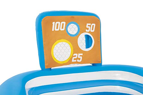 Bestway 54170 - Piscina Hinchable Infantil con 2 Porterías Skill Shot 237x152x94 cm