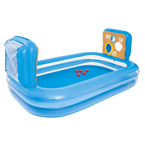 Bestway 54170 - Piscina Hinchable Infantil con 2 Porterías Skill Shot 237x152x94 cm