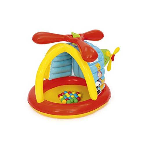 Bestway Fisher Price-Helicóptero Hinchable con 25 Pelotas de Juego, 155 x 102 x 91 cm, Color carbón (93538)