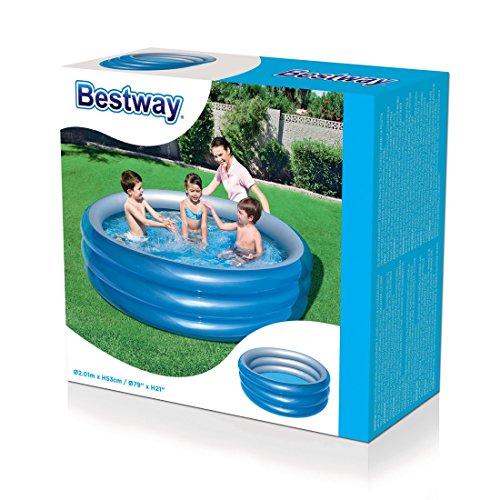 Bestway® planschbecken Big Metallic, 201 cm, color azul