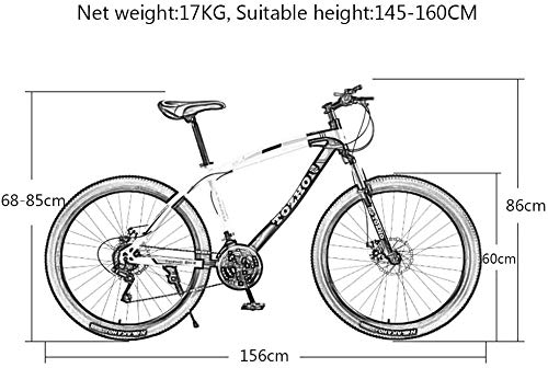 Bicicleta Bicicletas niños, niños de la bici de montaña'S, 24 pulgadas, con absorción de choque, Frenos marco de acero de alto carbono de alta dureza Off-Road Dual Disc edad Hombres Y Mujeres Estudian