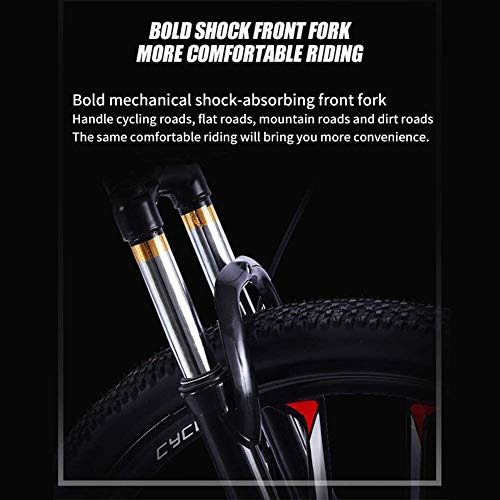 Bicicleta Bicicletas niños, niños de la bici de montaña'S, 24 pulgadas, con absorción de choque, Frenos marco de acero de alto carbono de alta dureza Off-Road Dual Disc edad Hombres Y Mujeres Estudian