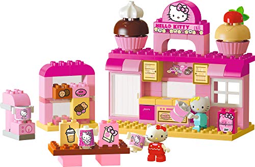 Big- Bloxx Bäckerei Bausteinset mit Teilen INKL Spielfigur Set de Pastelería Bloques de Construcción, 82 Piezas, Incluye 2 Figuras de Hello Kitty, Adecuado a Partir de 18 Meses, Color (800057150)