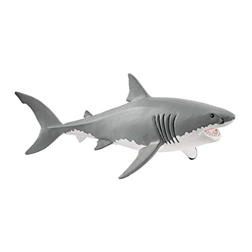 Big Sea Life Soft Great White Shark Modelo Figuras de Acción Animales del Océano Gran Tiburón Colección Juguete Para Niño Regalo Gris Hueco Gran Tiburón Blanco