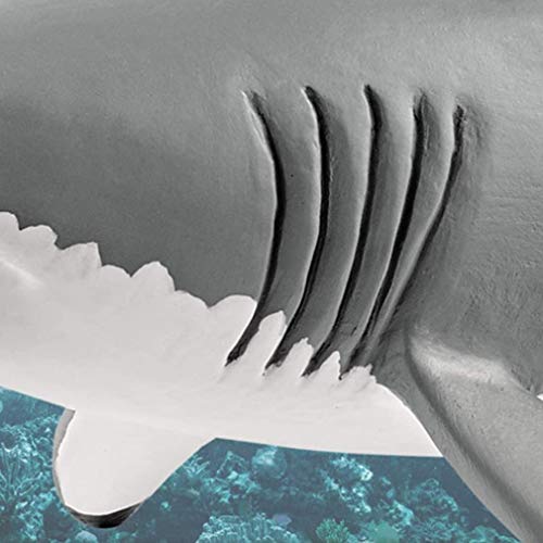 Big Sea Life Soft Great White Shark Modelo Figuras de Acción Animales del Océano Gran Tiburón Colección Juguete Para Niño Regalo Gris Hueco Gran Tiburón Blanco