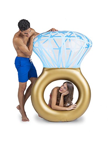 BigMouth Inc – Flotador Hinchable Bling Ring Anillo Gigante – Inflable Colchoneta Piscina Playa