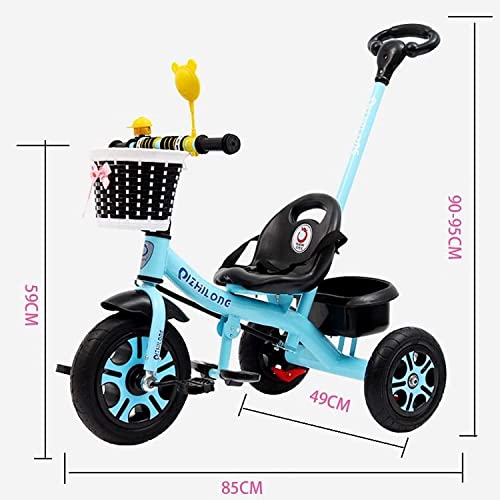 bilityhw Trike con asa - Bicicletas eléctricas para niños, Dos Modos de conducción Diferentes, un Cochecito Adecuado para bebés de 1 a 6