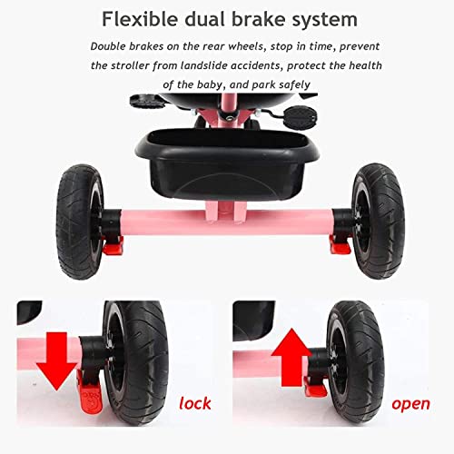 bilityhw Trike con asa - Bicicletas eléctricas para niños, Dos Modos de conducción Diferentes, un Cochecito Adecuado para bebés de 1 a 6