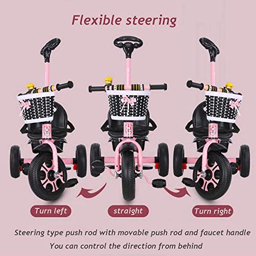 bilityhw Trike con asa - Bicicletas eléctricas para niños, Dos Modos de conducción Diferentes, un Cochecito Adecuado para bebés de 1 a 6