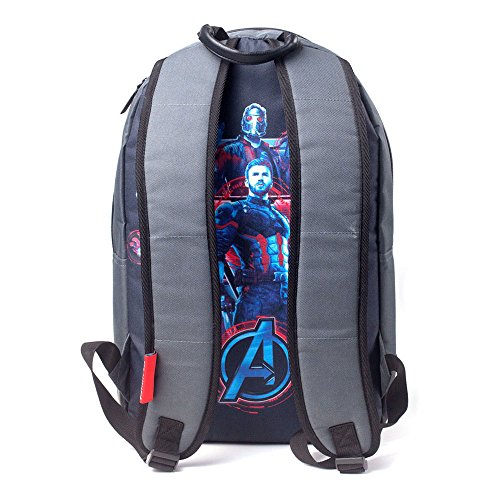 Bioworld - Difuzed Sac À Dos, Mochila Marvel Avengers Infinity War Unisex Adulto, Gris (Gris Bleu), 16x45x29 Centimeters (W x H x L)