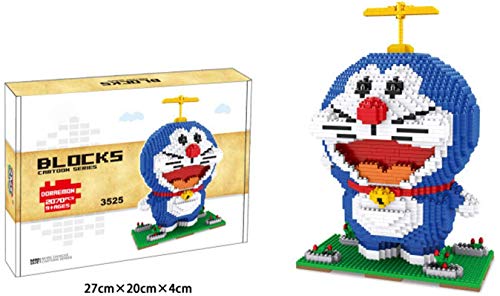 Bloques De Construcción De Dibujos Animados Cute Doraemon Modelo DIY Micro Bloques De Juguetes De Ladrillo para Niños Regalo (2070Pcs)