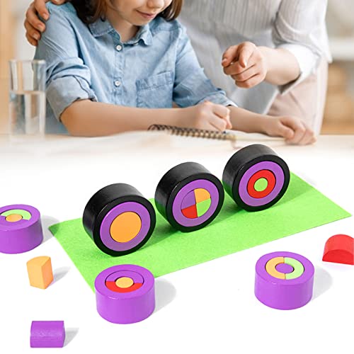 Bloques de Construcción de Madera, Rica Variedad, Molde de Sushi, Forma de Sushi para Mayores de 3 Años, para Juguetes de Educación Temprana(Juego Maestro ZM-Sushi)