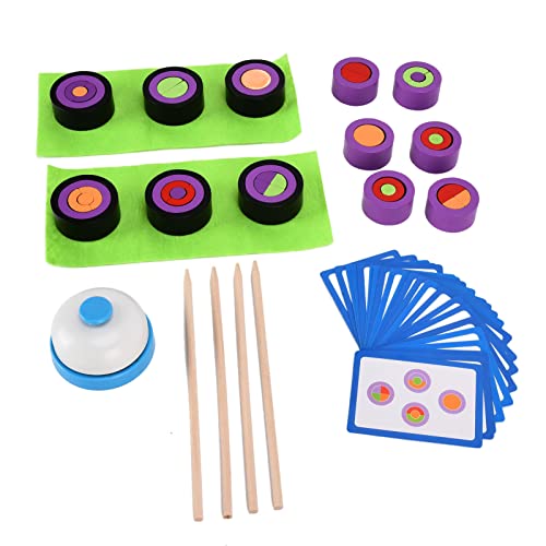 Bloques de Construcción de Madera, Rica Variedad, Molde de Sushi, Forma de Sushi para Mayores de 3 Años, para Juguetes de Educación Temprana(Juego Maestro ZM-Sushi)