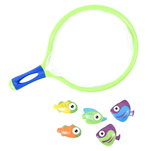 Blue Sky - Red de Pesca con 5 Peces 040093-18 cm – Juego de Dirección y Aire Aire Aire a Partir de 3 años