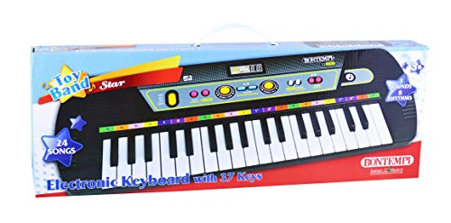 Bontempi- Teclado 37 Teclas, Multicolor (I Com S.p.A. Bontempi123765)