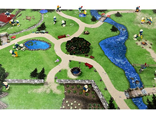 Bosque mágico Alfombra Infantil de Juego | SM11 Cuarto de los niños | Tamaño: 150 x 100 cm | Accesorios adecuados para Schleich, Papo, Bullyland, Playmobil etc. | STIKKIPIX