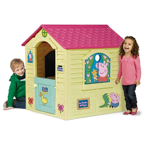 BricoLoco. Casa infantil para exterior jardín de Peppa Pig. Casa juguete Peppa Pig grande. Casa para jardín infantil para niños y niñas.